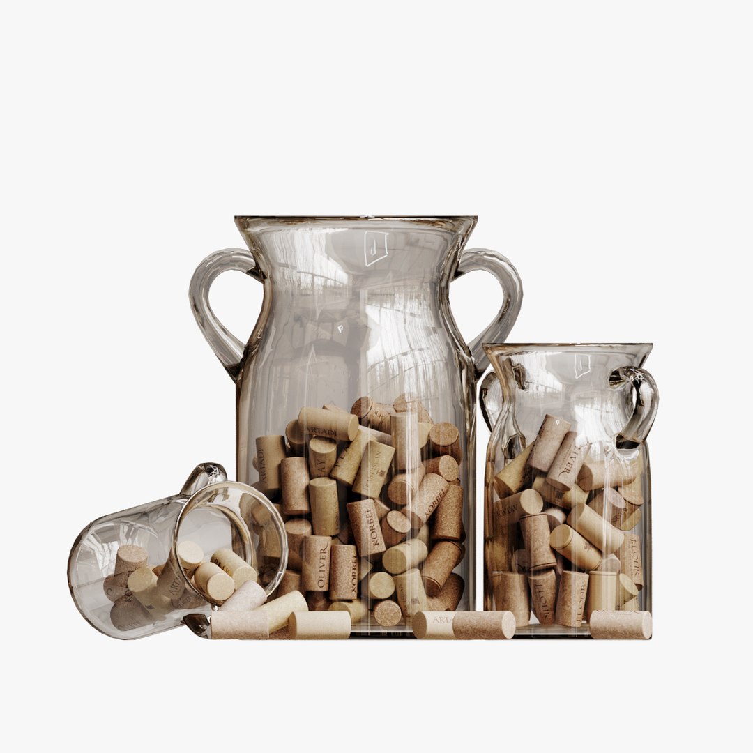 Decorative Set Of Wine Corks Model TurboSquid 1947863   Preview 00 