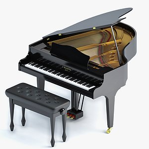 3d max grand piano