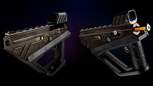 Sci-fi handgun