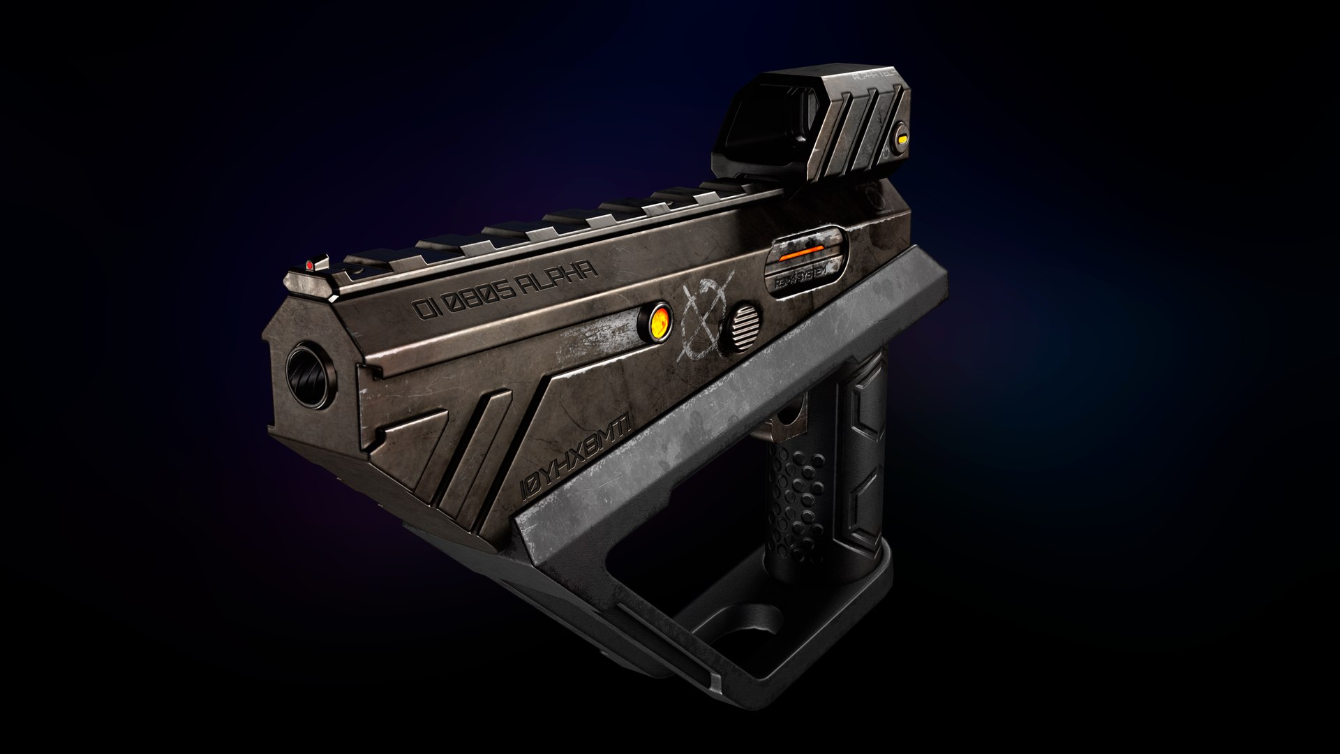 Sci-fi handgun model https://p.turbosquid.com/ts-thumb/bG/SmaPgy/my/1/png/1667257659/1920x1080/fit_q87/5e3cd6a8a63b90b4f3592dc01b1771240028b8f6/1.jpg