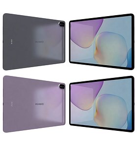 Huawei MatePad 11 5 2025 Specs Gray And Violet 3D model