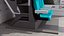 Double-Decker Aircraft Seat Structure Turquoise