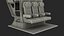 Double-Decker Aircraft Seat Structure Turquoise