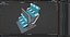 Double-Decker Aircraft Seat Structure Turquoise