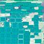 Double-Decker Aircraft Seat Structure Turquoise