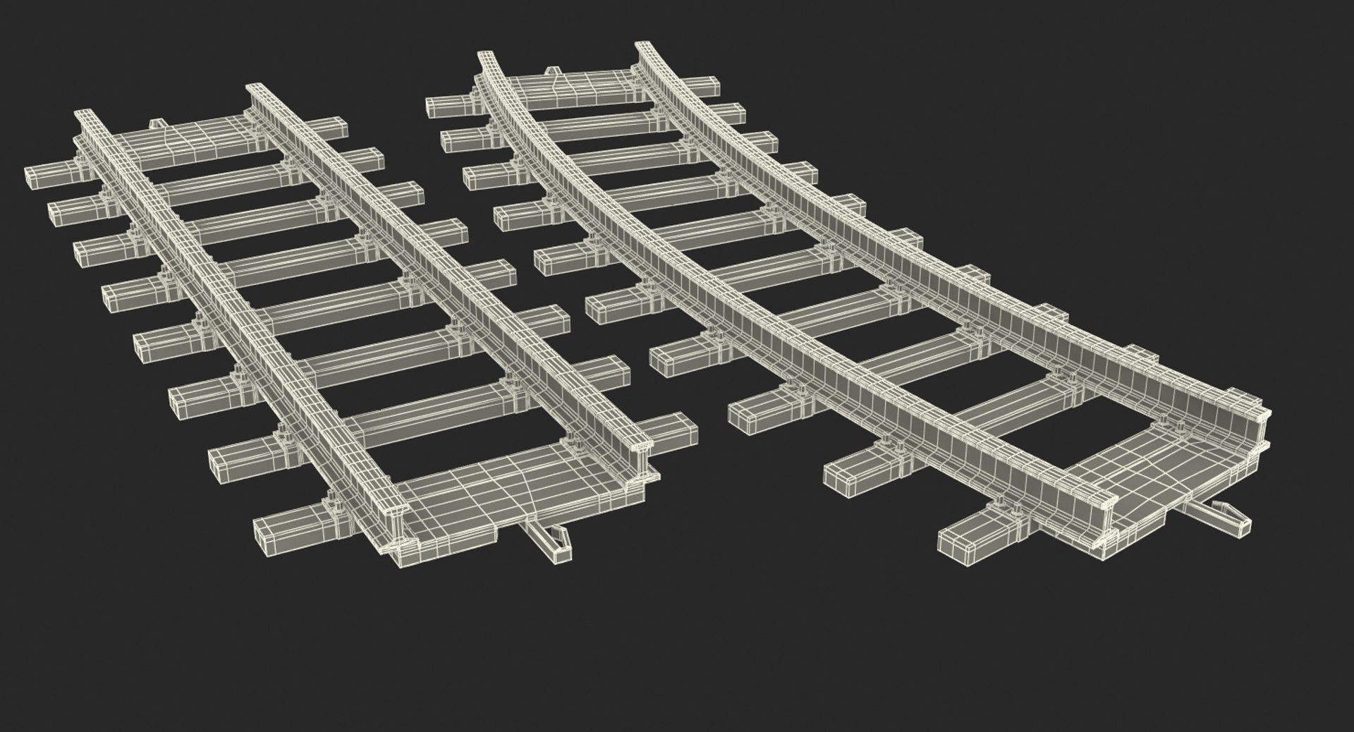 Toy Rails Set 3D Model - TurboSquid 1340531