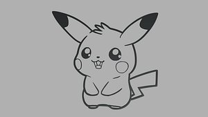 Pikachu Wall Silhouette 01