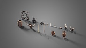 Various props collection 3D model