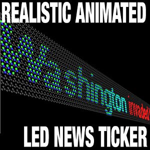 Realistic Working LED News Ticker