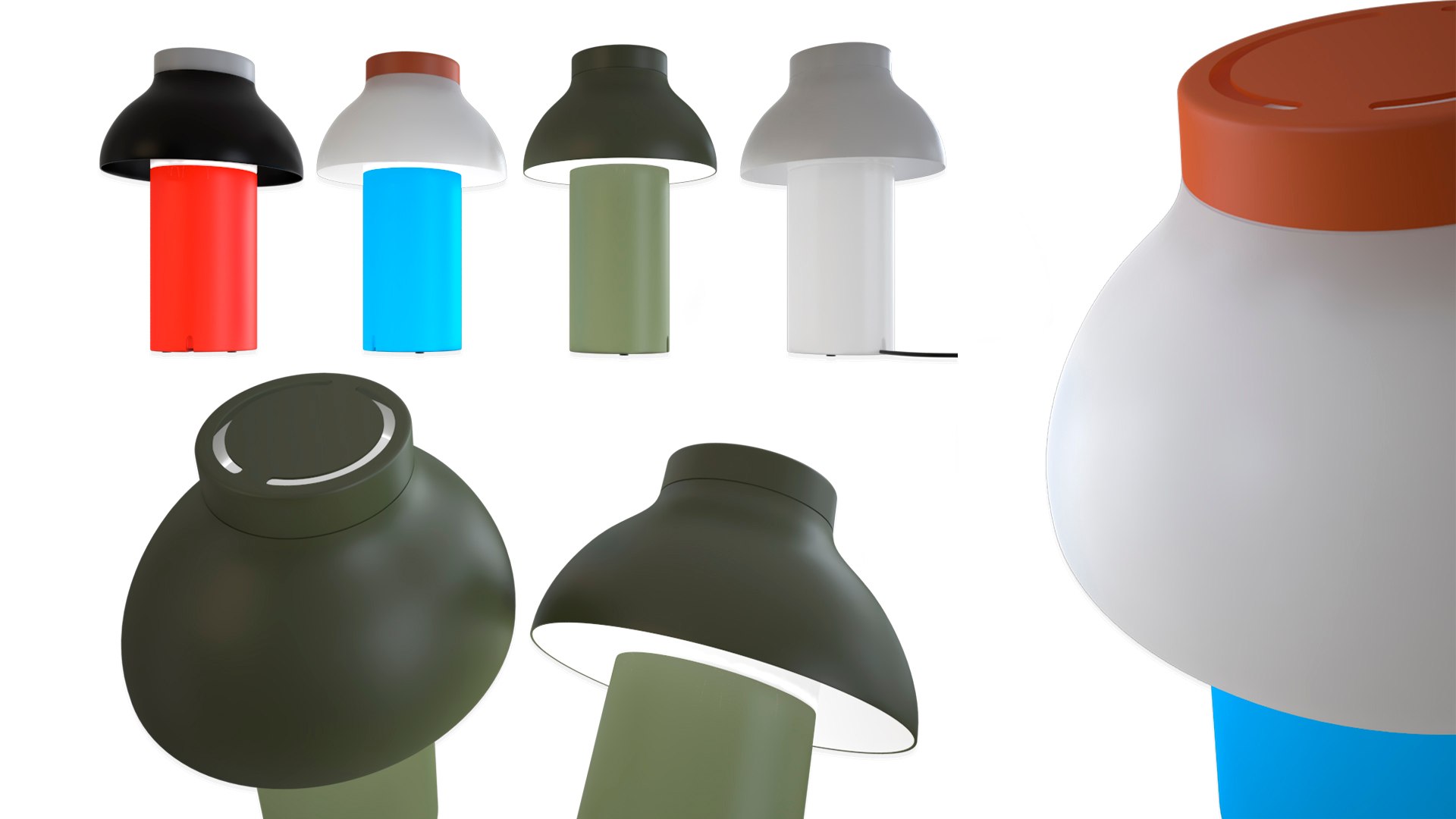 Hay PC LED Cordless Table Lamp 3D Model - TurboSquid 1906809