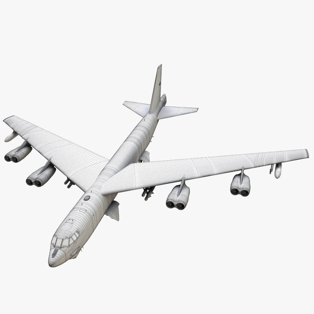 Boeing B52 Stratofortres 3d Model