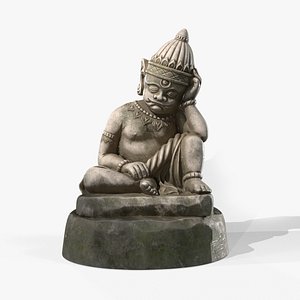 Thailand Stone Giant Sculpture model