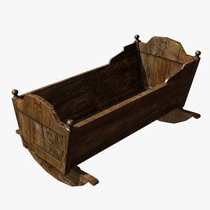Wooden Baby Cradle