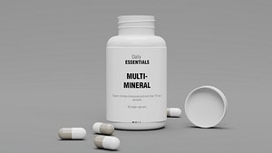 Vitamin Pill Bottle 3D model