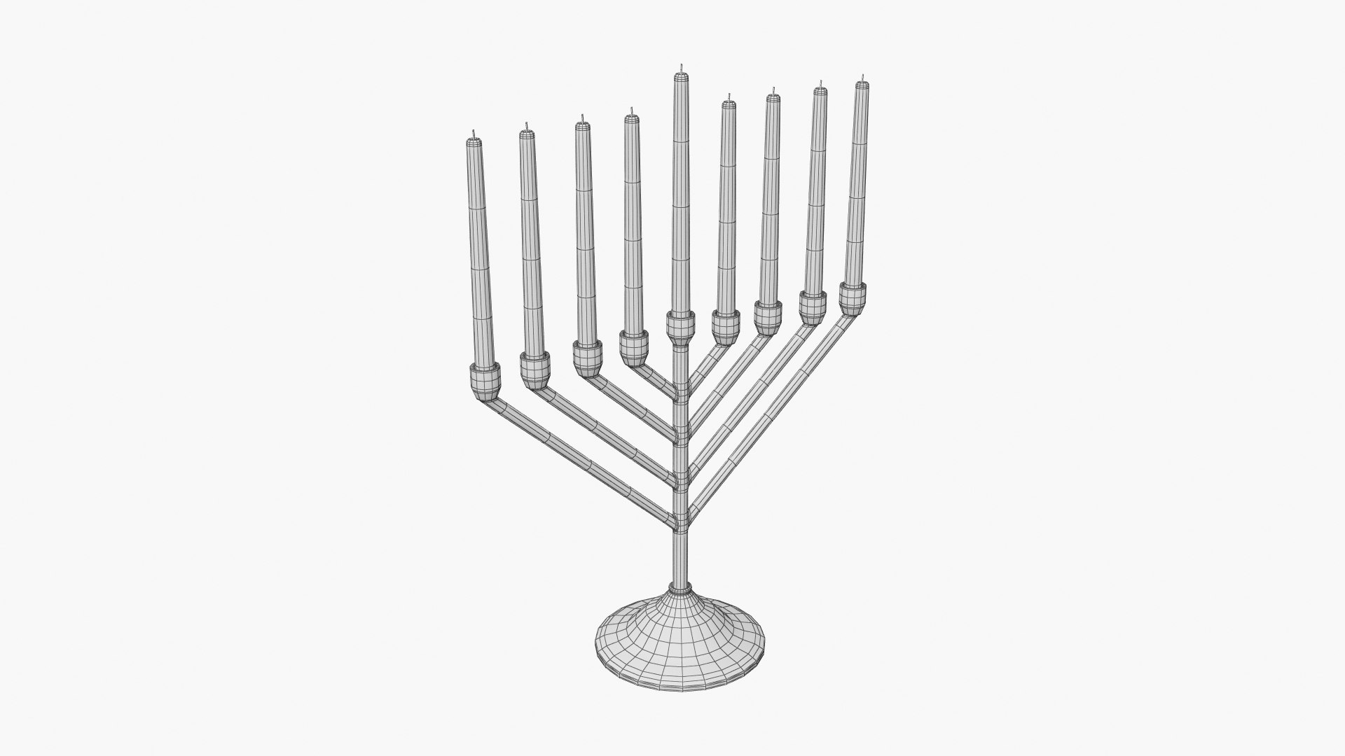 Menorah V1 3D Model - TurboSquid 2427885