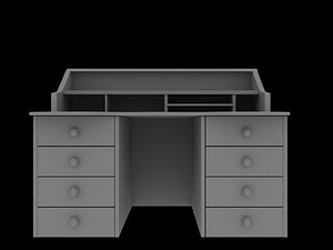 3d writing desk