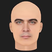 Low Poly Riccardo Scamarcio Head