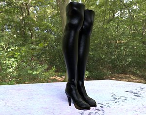 leather boots model