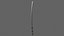 3D PBR Katana Japanese Sword Green V3