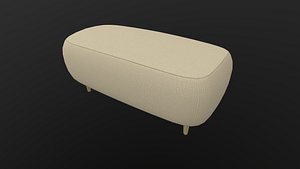 Sofa Seater AR VR PBR  Lowpoly with game ready model