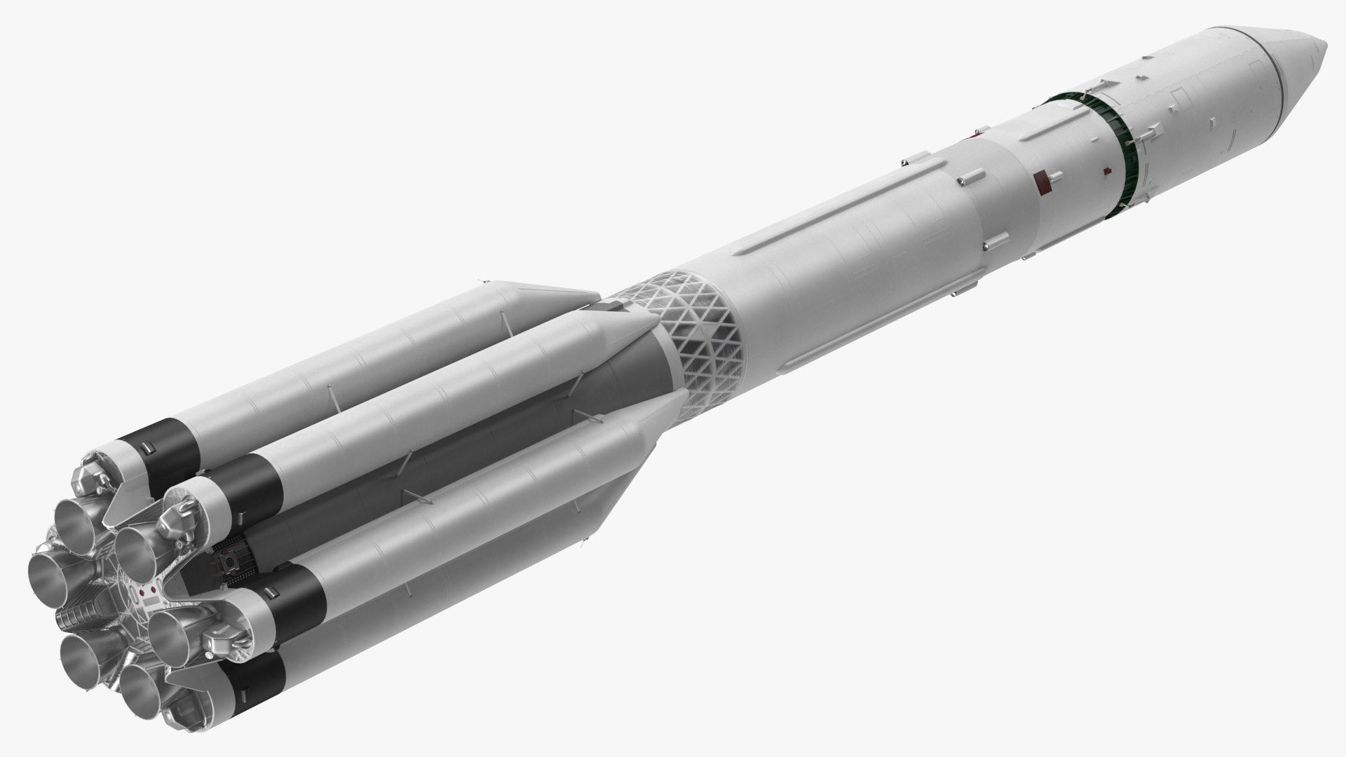 Heavy Lift Launch Vehicle 3D model preview