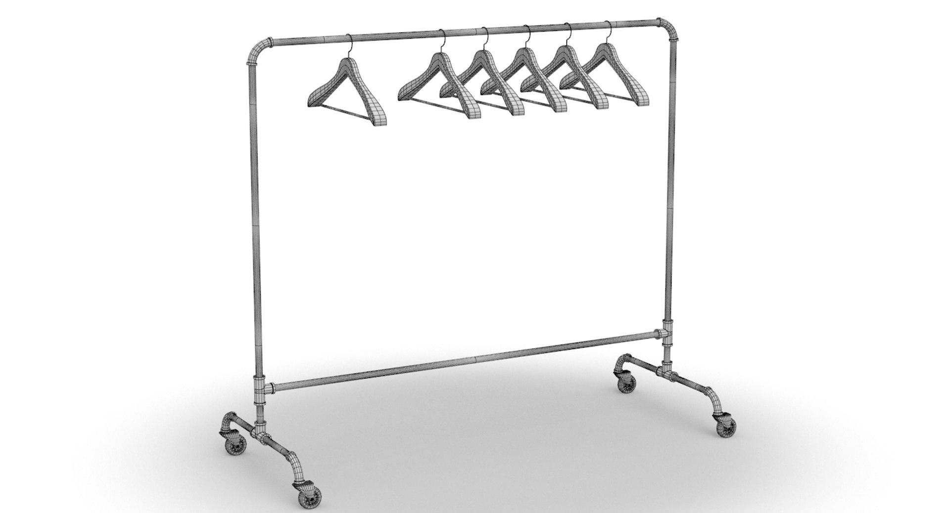 3D Clothes Stand Model TurboSquid 1395599