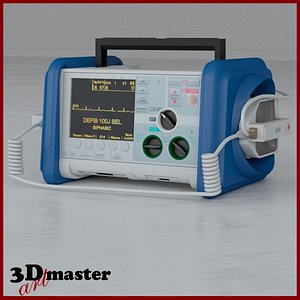 medical defibrillator 3D model