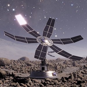 Sci-Fi Solar Power Park model