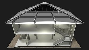House in section cut 25-10 3D model