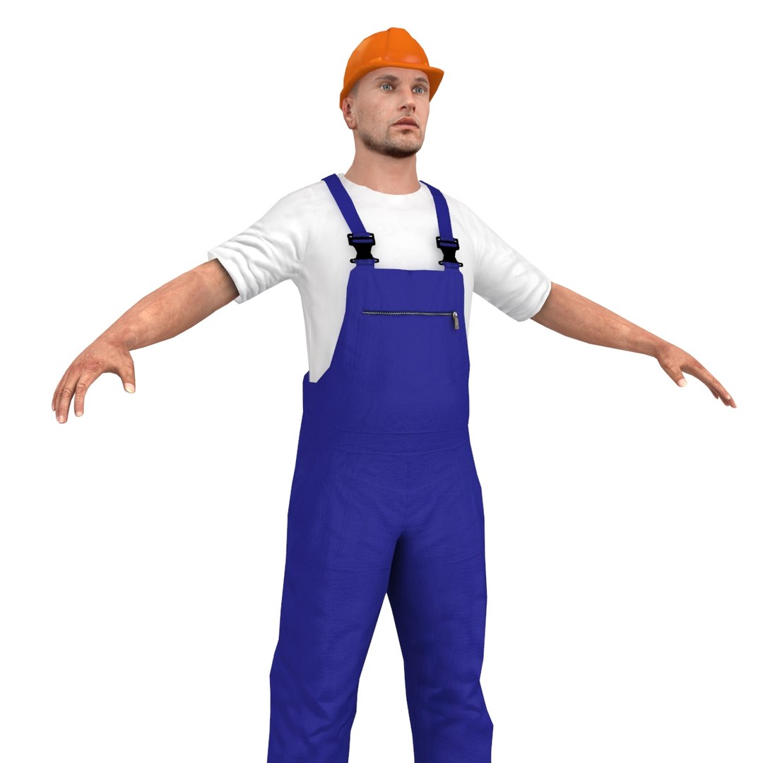 Character Worker Person Model - TurboSquid 1275432