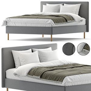 3D Ikea TARNKULLEN Upholstered bed model