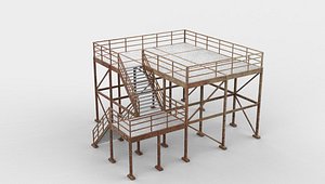 Steel Building 3D model 3D model