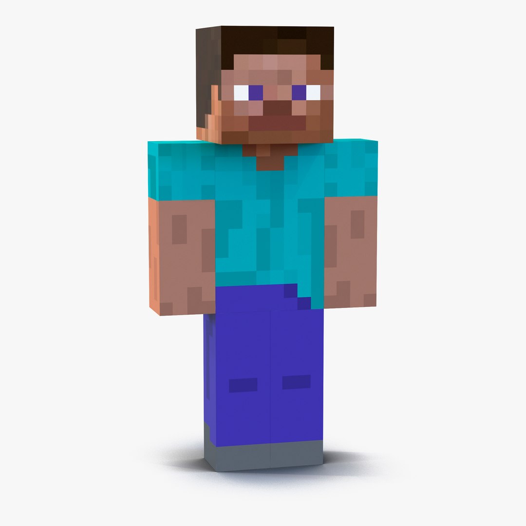 Minecraft Steve 3D model preview