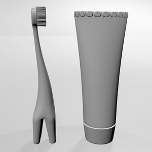 Training Toothbrush Set 01 3D model