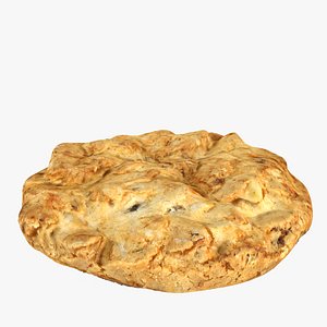 3d model of oatmeal cookie