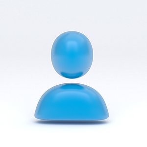 Human Icon blue