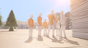 Paper Man 5 Characters