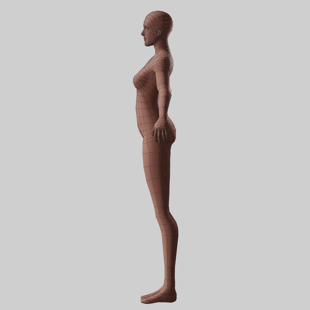 Base Female Character Model - TurboSquid 1494375