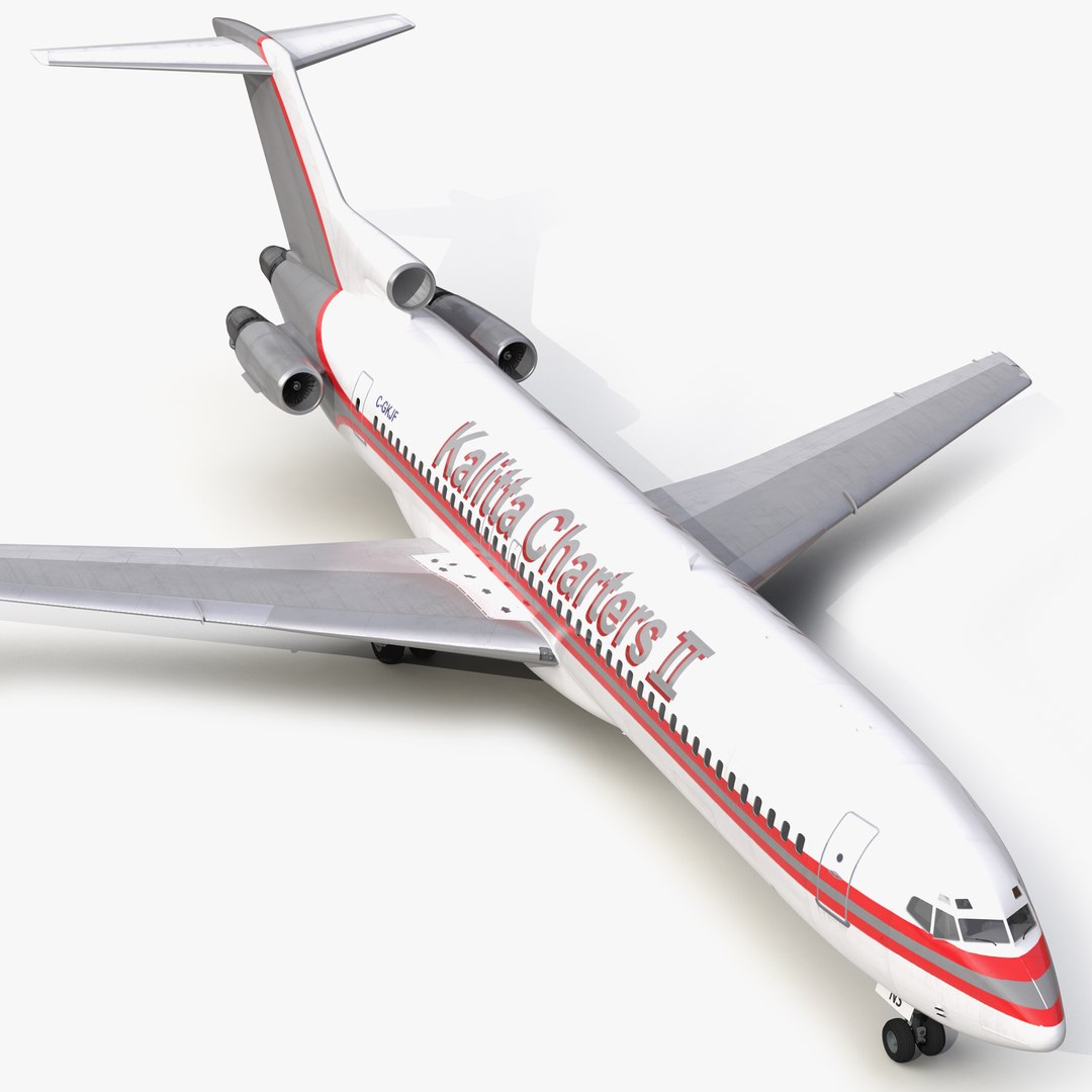 Boeing 727-200 Kalitta Air 3D Model 3D model preview