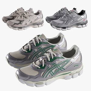 Asics GEL-NYC Sneakers Set 3D model