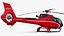 Airbus Helicopter H130 Red - Eurocopter EC 130 con cabina e interior