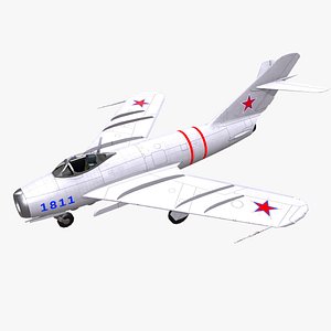 Mikoyan-Gurevich MiG-17 Low-poly PBR 3D model