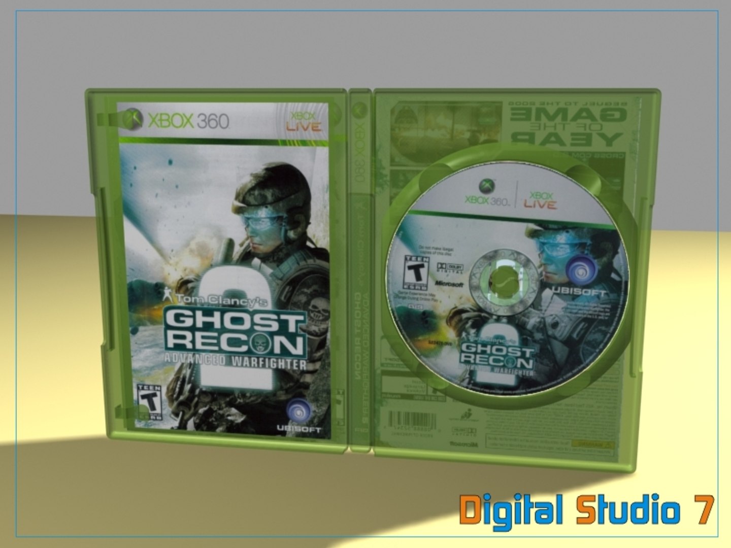 3d xbox 360 case 9 model