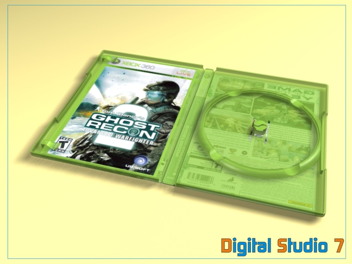 3d xbox 360 case 9 model