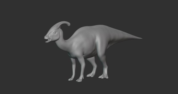 modelo 3d Parasaurolophus Basemesh Low Poly - TurboSquid 1994718