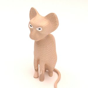 3D model cat cartoon