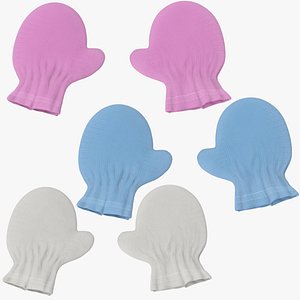 newborn mittens 02 3d max
