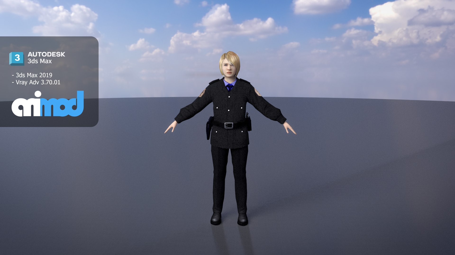 Female Police Officer 0002 - TurboSquid 2293160