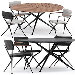 3D model exes chair table