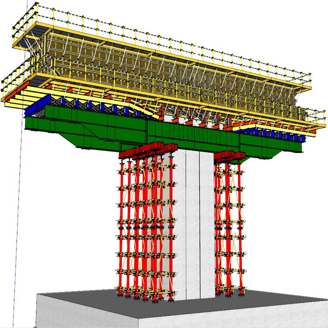 3d Formwork Bridge Pier Model Turbosquid 1691609